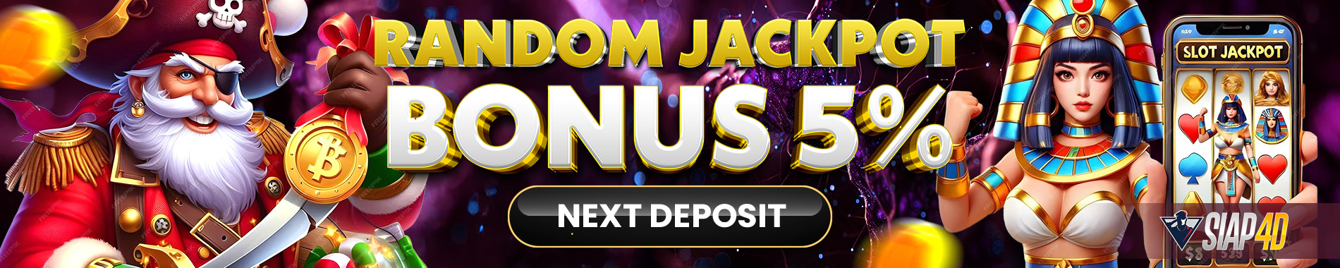 siap4d situs slot gacor bonus random dan next deposit 5%